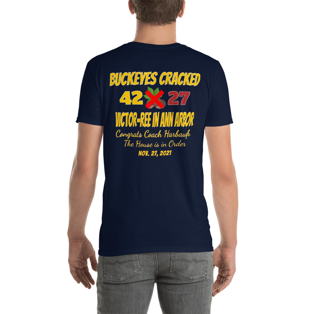 Michigan Beats Ohio State Score Shirt, Michigan Football T-Shirt, Michigan Fans Football Apparel