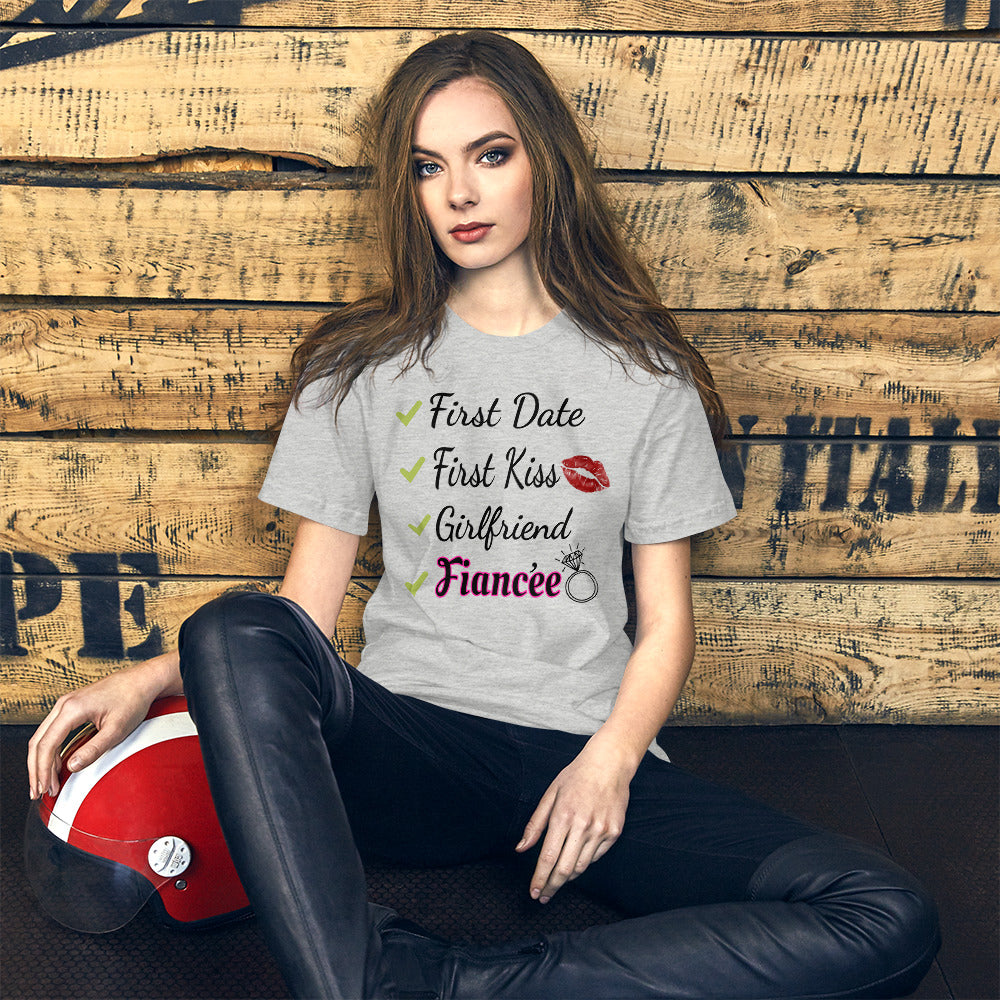 Girlfriend to Fiancée Checklist Ladies T-Shirt