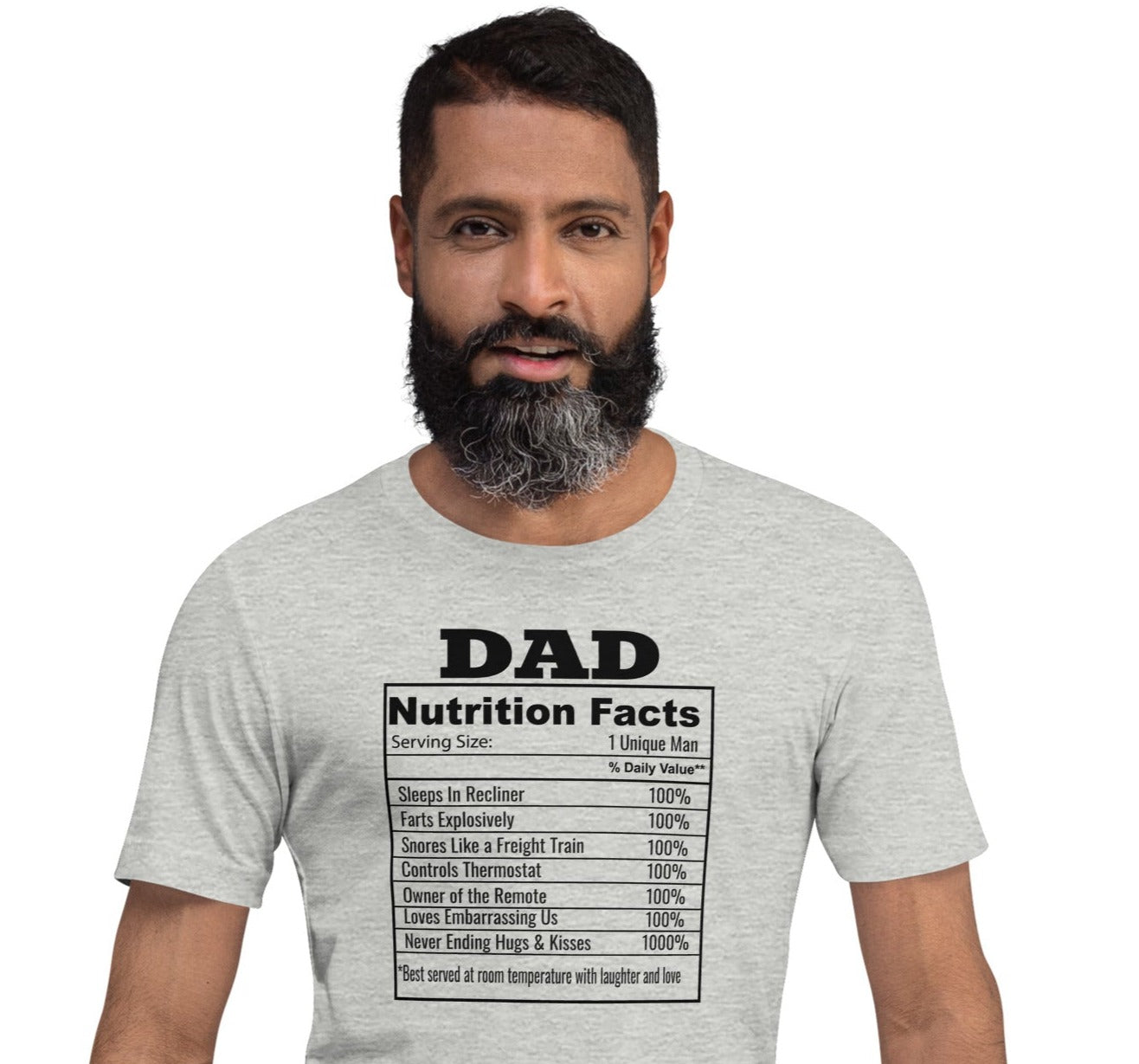 Dad Nutrition Facts T-Shirt for Father's Day