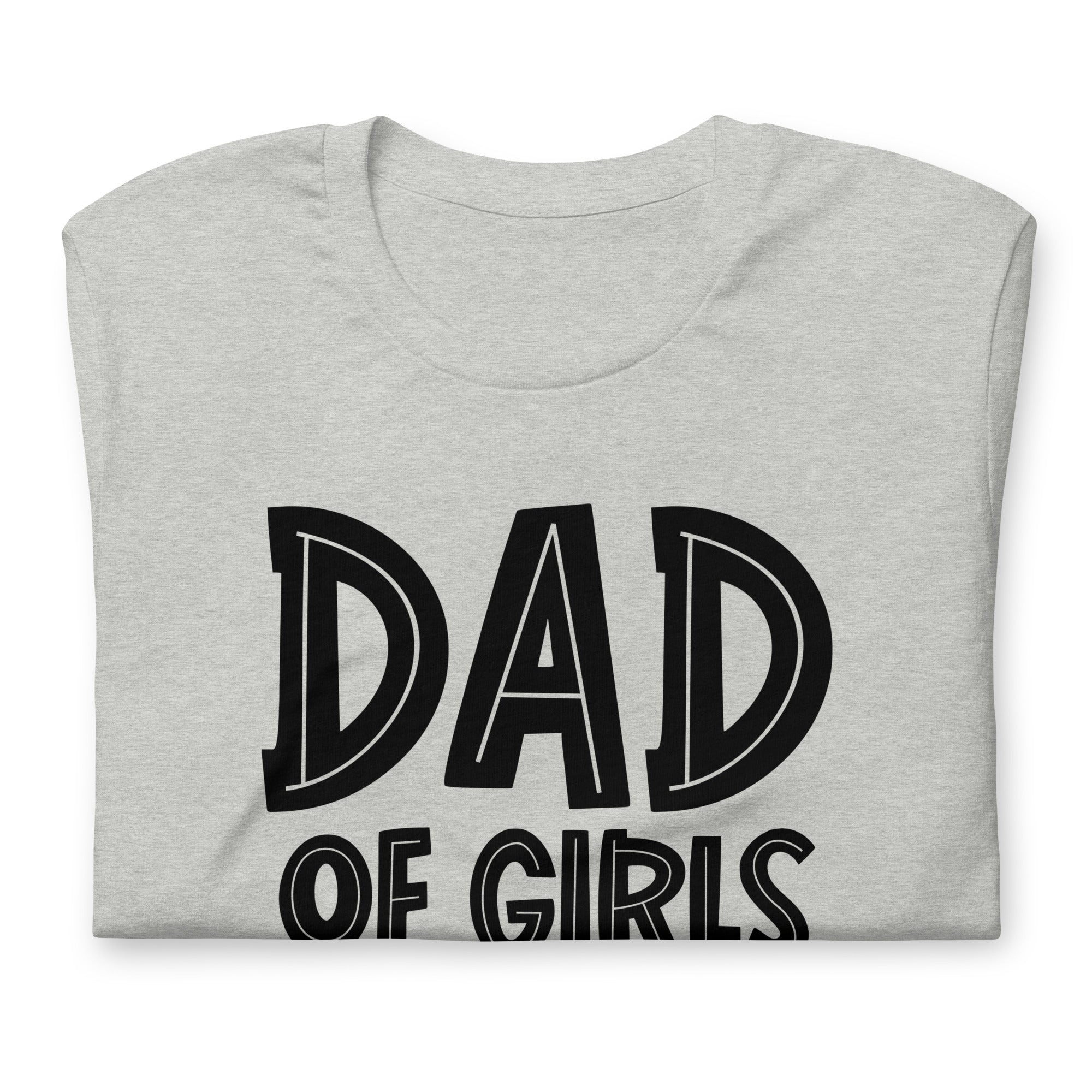 Dad of Girls #Outnumbered T-Shirt that is a Funny Father's Day Shirt Dad Will Love