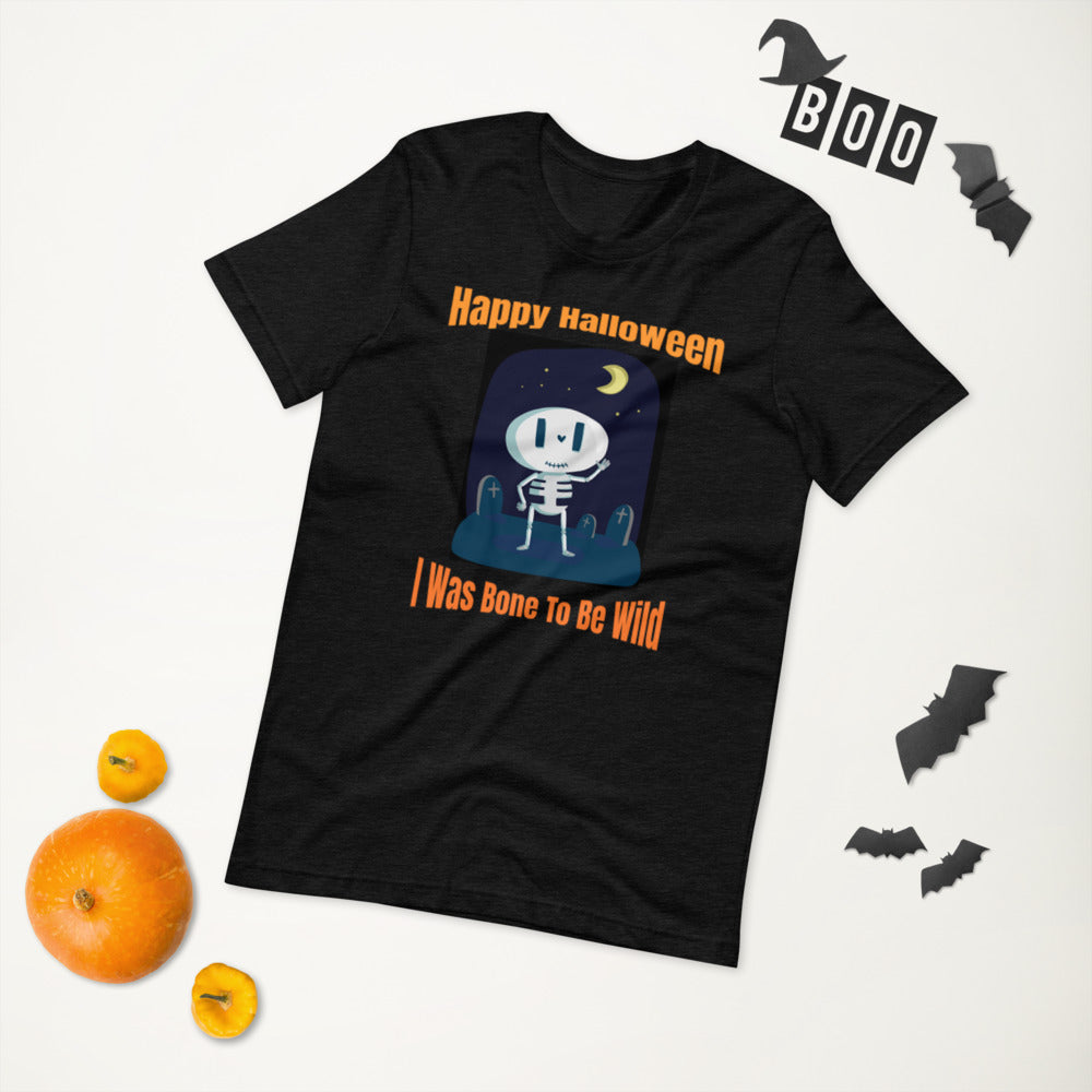 Halloween Bone to Be Wild Short-Sleeve Unisex T-Shirt