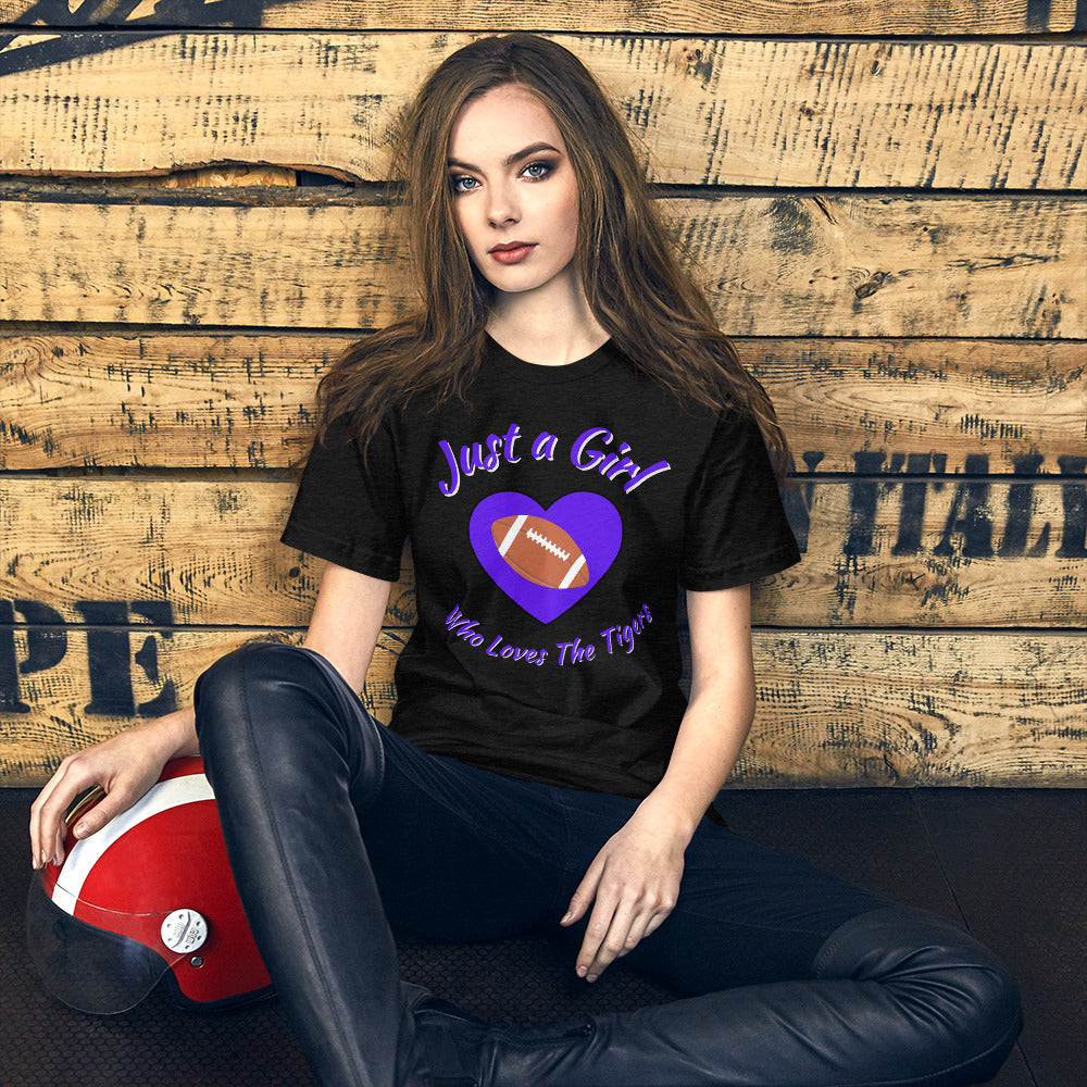 LSU Fans "Just a Girl Who Loves the Tigers" Women's short sleeve t-shirt