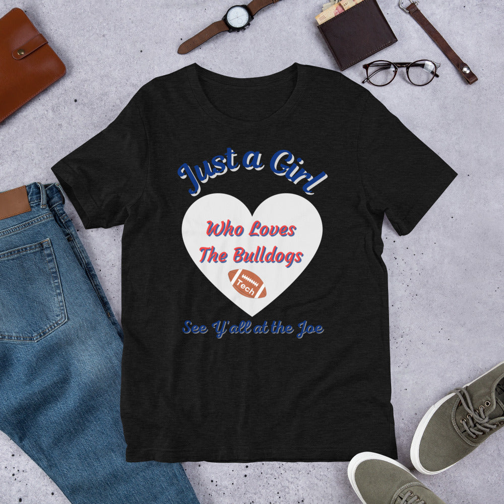 Louisiana Tech Fans Just a Girl Who Loves the Bulldogs Women's short sleeve t-shirt