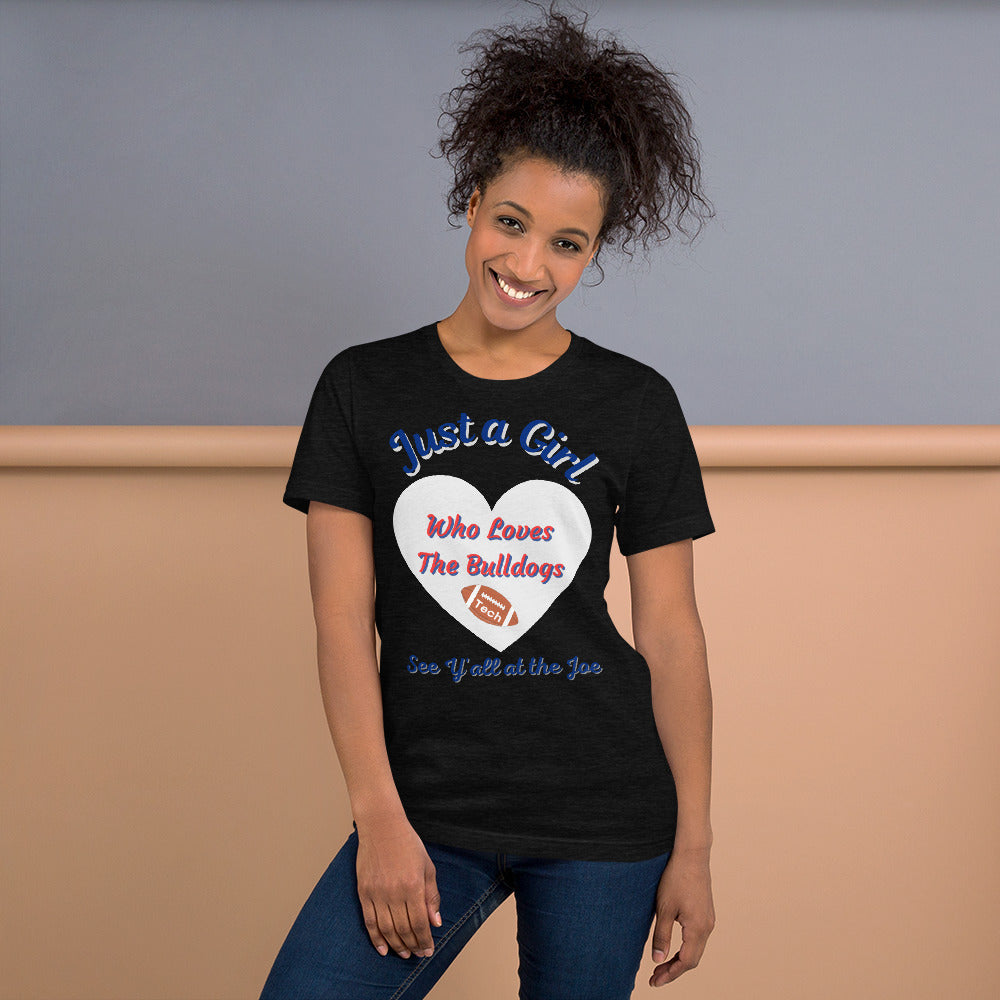Louisiana Tech Fans Just a Girl Who Loves the Bulldogs Women's short sleeve t-shirt