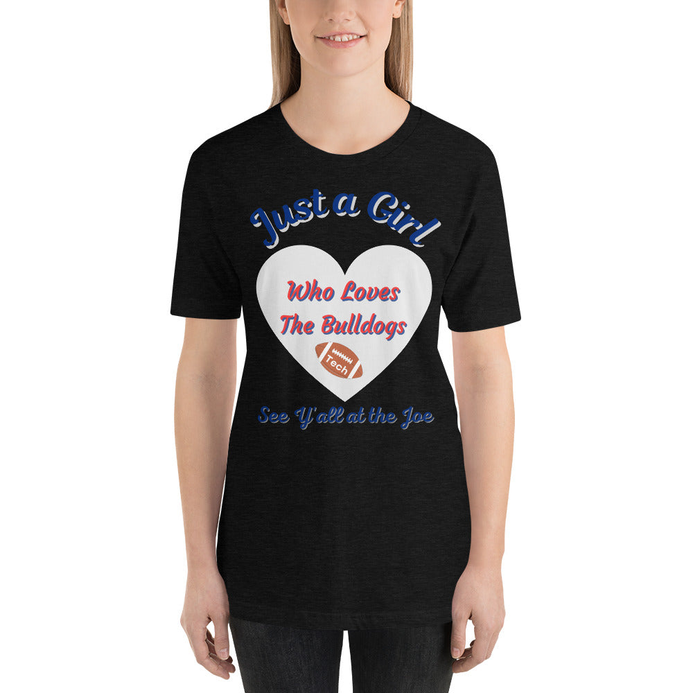 Louisiana Tech Fans Just a Girl Who Loves the Bulldogs Women's short sleeve t-shirt