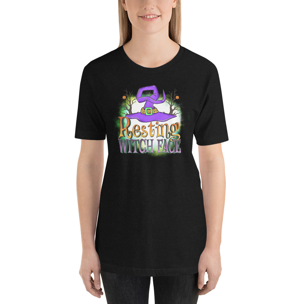 Resting Witch Face T-Shirt for a Witch on Halloween