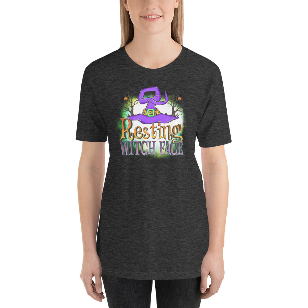 Resting Witch Face T-Shirt for a Witch on Halloween