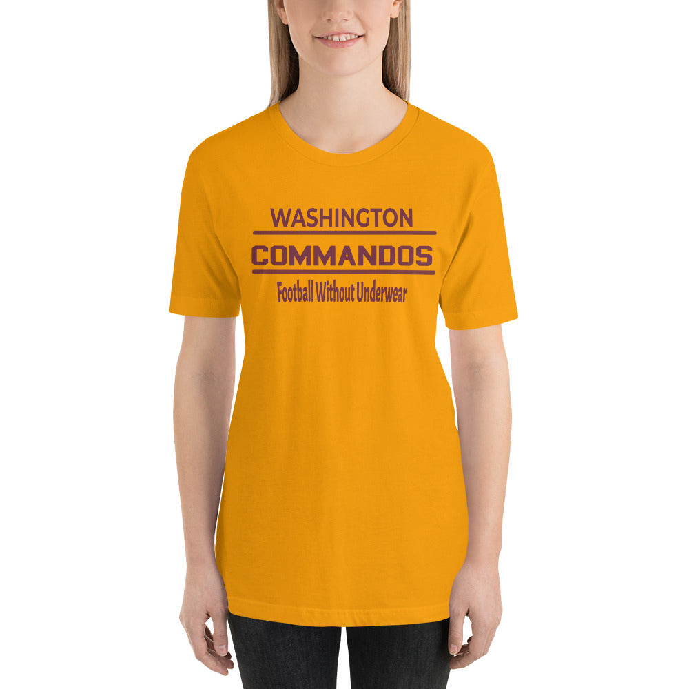 Washington Commandos T-Shirt, Washington Football T-Shirt, Men's Washington Football Shirt