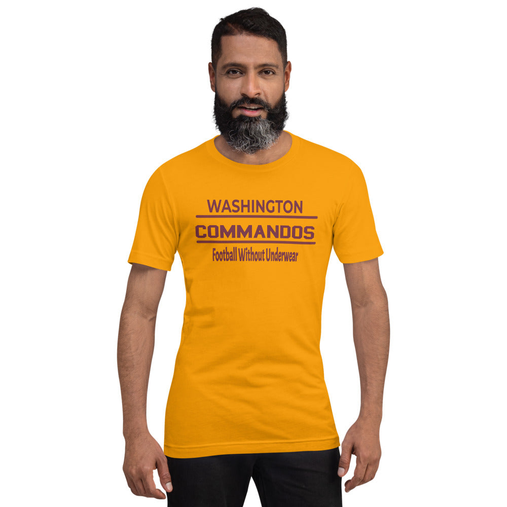 Washington Commandos T-Shirt, Washington Football T-Shirt, Men's Washington Football Shirt