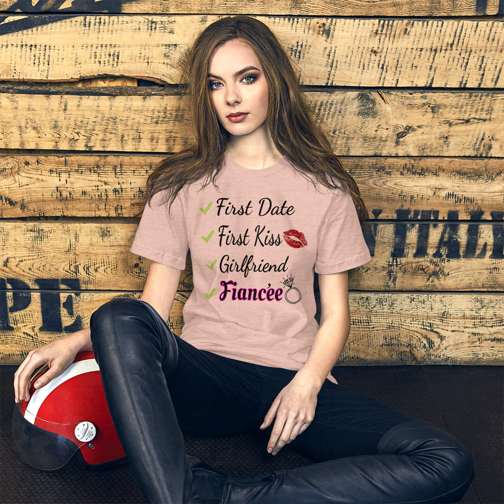 Girlfriend to Fiancée Checklist Ladies T-Shirt