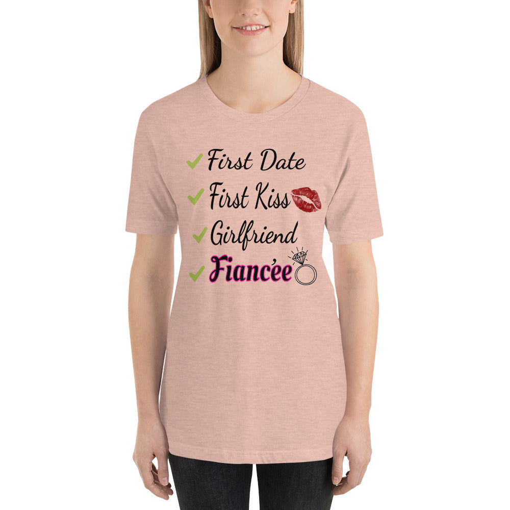 Girlfriend to Fiancée Checklist Ladies T-Shirt