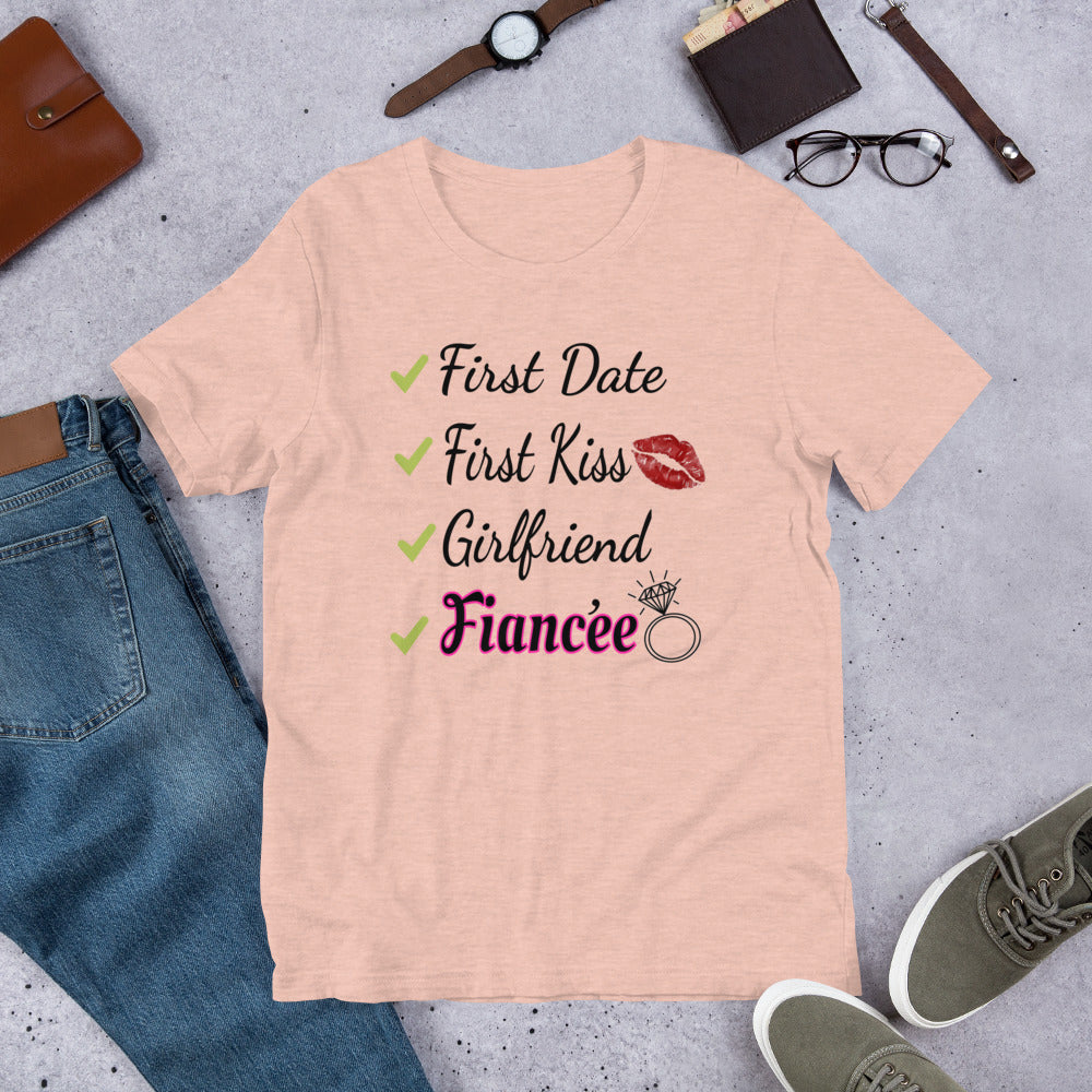 Girlfriend to Fiancée Checklist Ladies T-Shirt