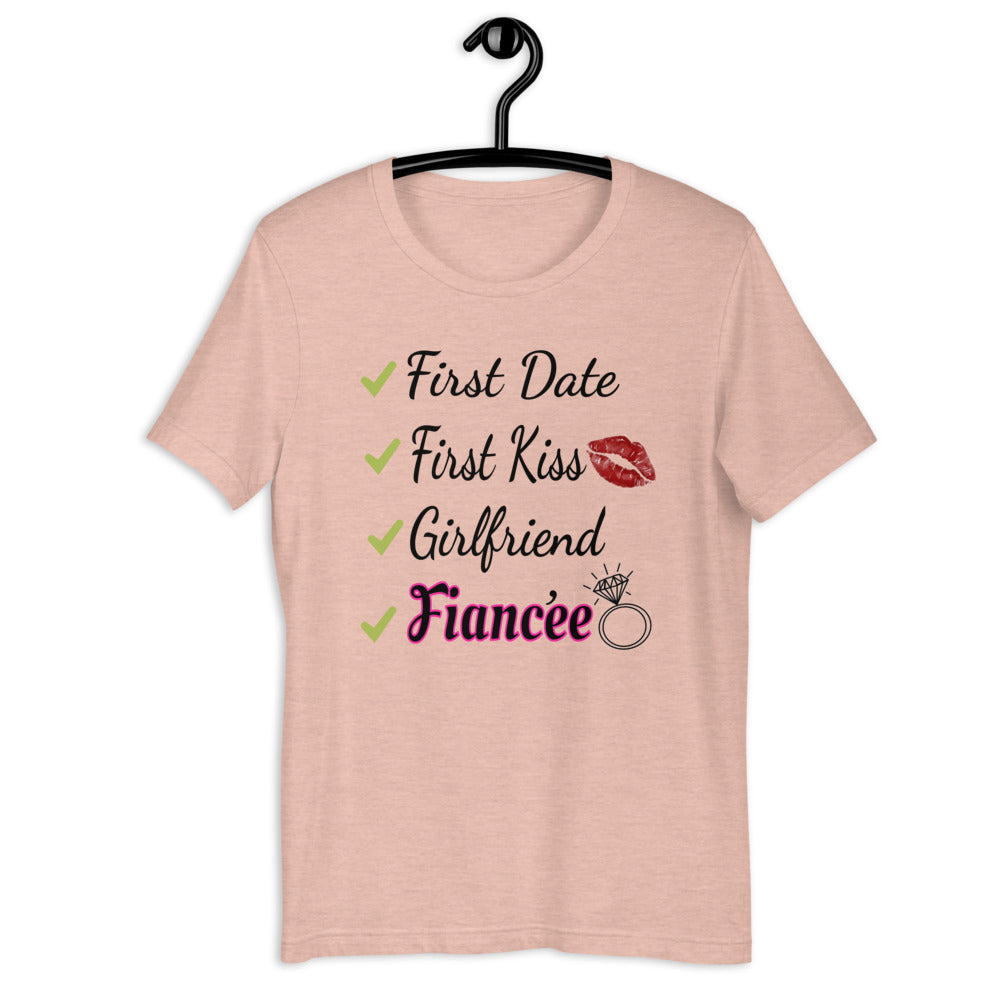 Girlfriend to Fiancée Checklist Ladies T-Shirt