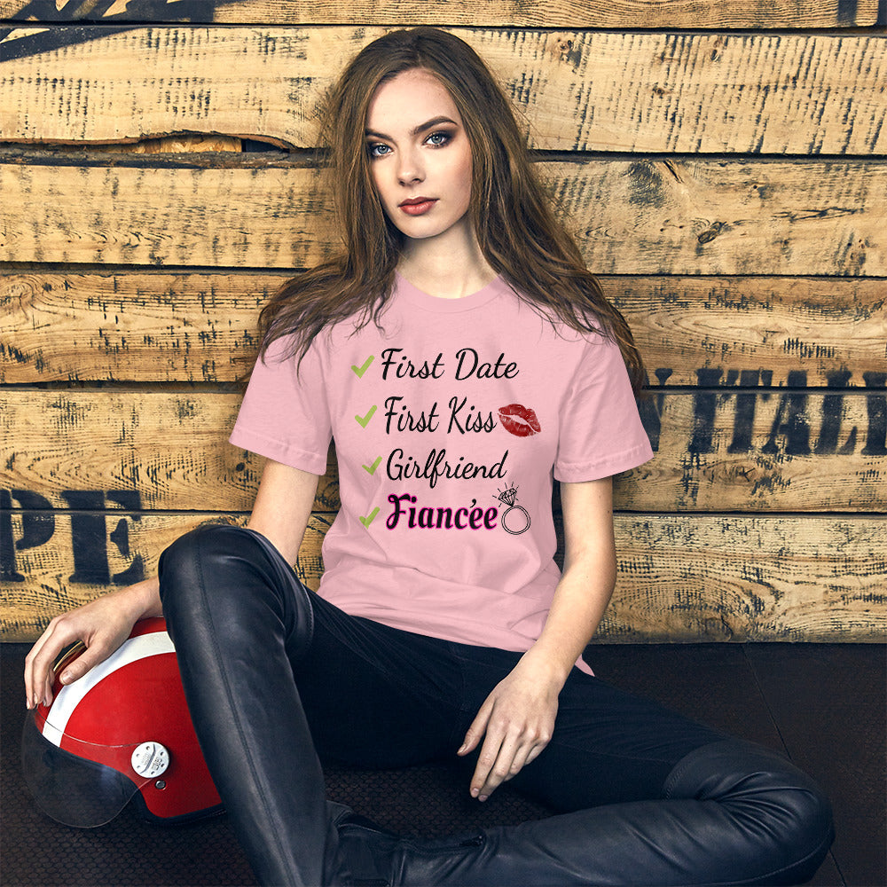Girlfriend to Fiancée Checklist Ladies T-Shirt