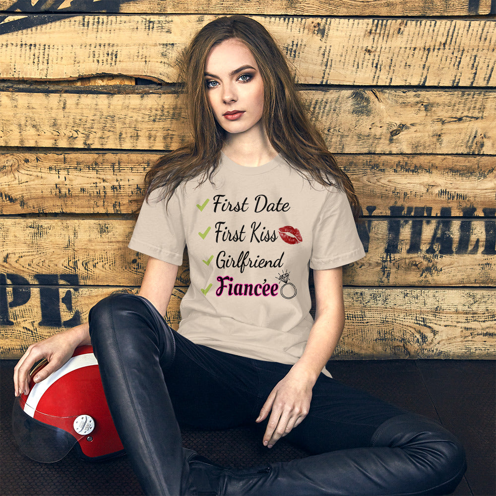 Girlfriend to Fiancée Checklist Ladies T-Shirt