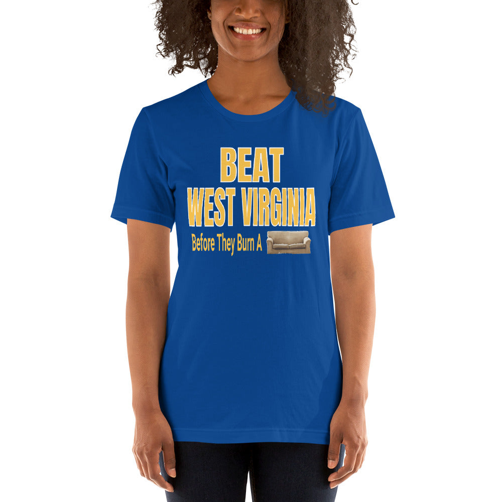 Beat West Virginia T-Shirt Designed for Pitt Football Fans