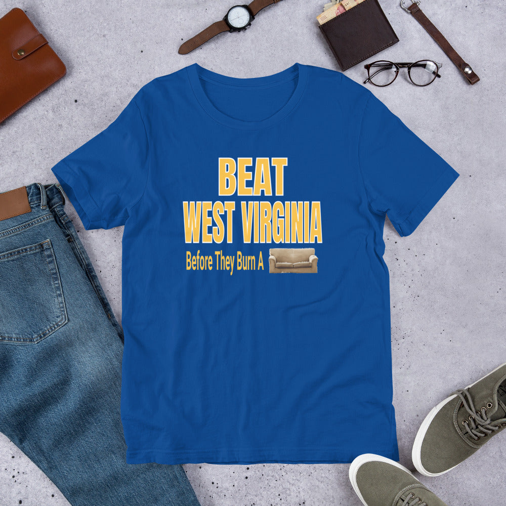 Beat West Virginia T-Shirt Designed for Pitt Football Fans