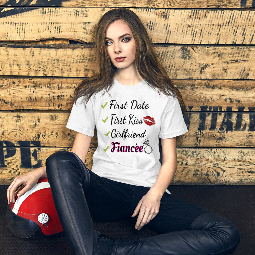 Girlfriend to Fiancée Checklist Ladies T-Shirt