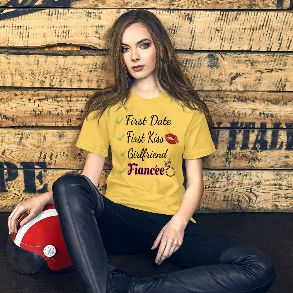 Girlfriend to Fiancée Checklist Ladies T-Shirt