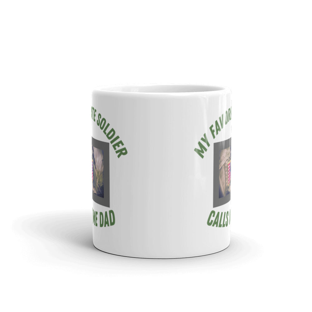 My Favorite Soldier Calls Me Dad Coffee Mug