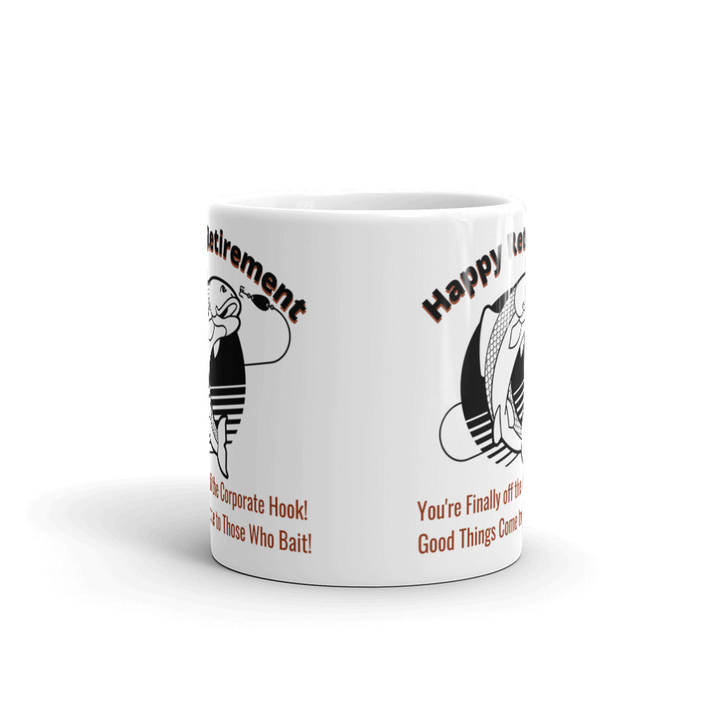 Happy Retirement Fishing Mug - Off the Corporate Hook