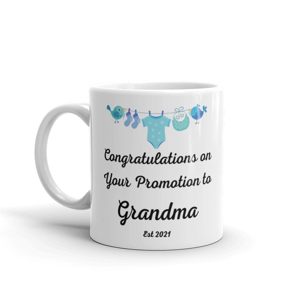 Congratulations on Your Promotion to Grandma Mug - Boy 2021