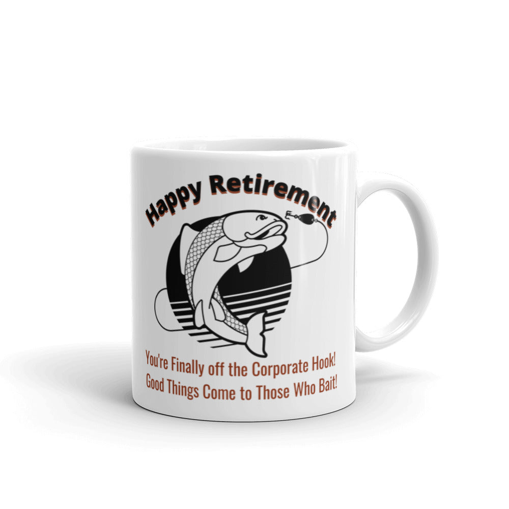 Happy Retirement Fishing Mug - Off the Corporate Hook