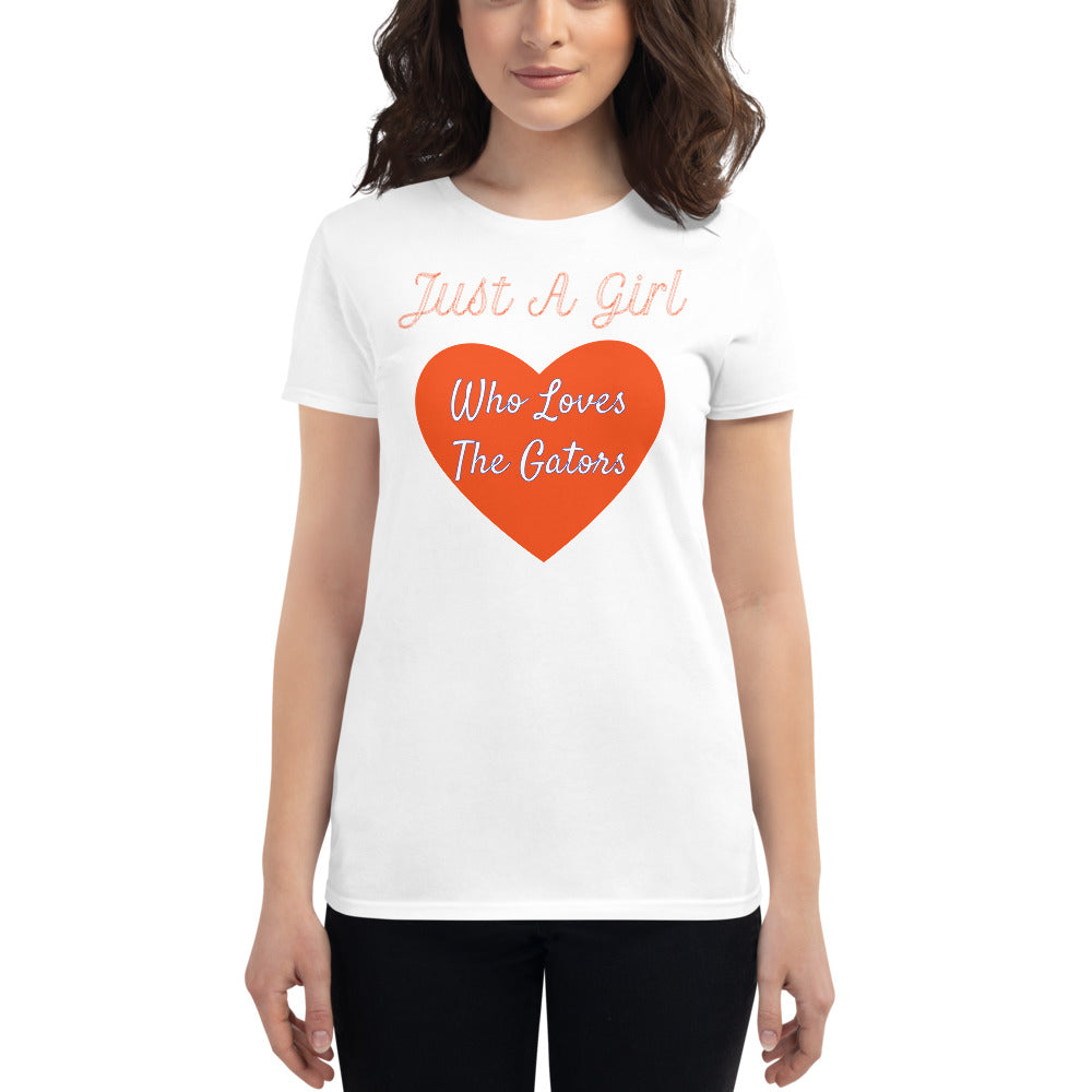 Just a Girl Who Loves the Gators T-Shirt for Florida Fans
